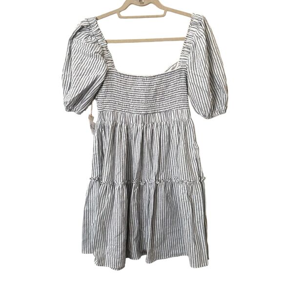 SAYLOR Striped‎ Babydoll Mini Dress Cutout NWT Sz Small - Picture 2 of 3